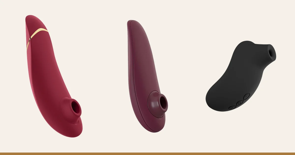 Womanizer Premium 2, Womanizer Classic 2 and LELO Sona 3 Cruise side by side.