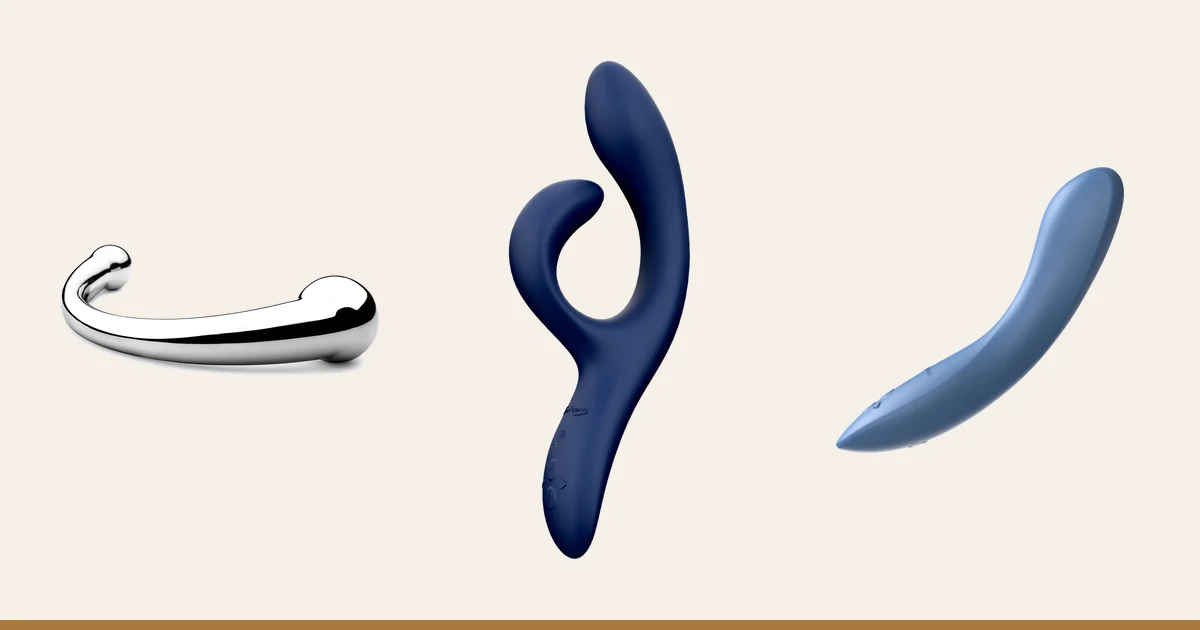 njoy Pure Wand, We-Vibe Nova 2 and We-Vibe Rave 2 side by side.