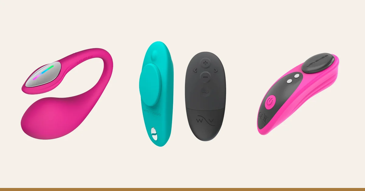 Lovense Lush 4 beside the We-Vibe Moxie+ and Lovense Ferri.