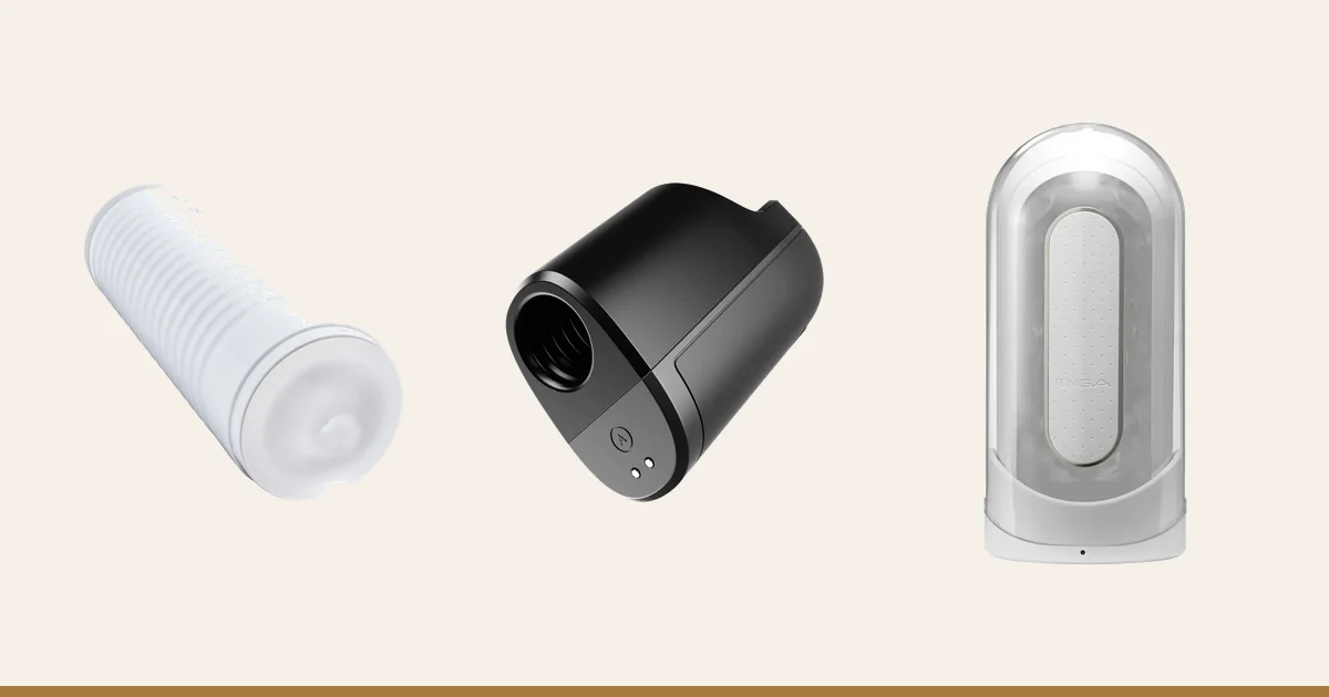 Lovense Max 2 beside the Arcwave Ion 2 and TENGA Flip Zero EV.
