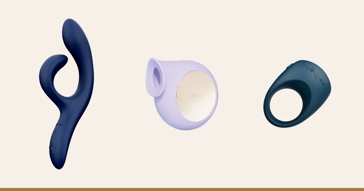 We-Vibe Nova 2, LELO Sila and We-Vibe Pivot 2 side by side.