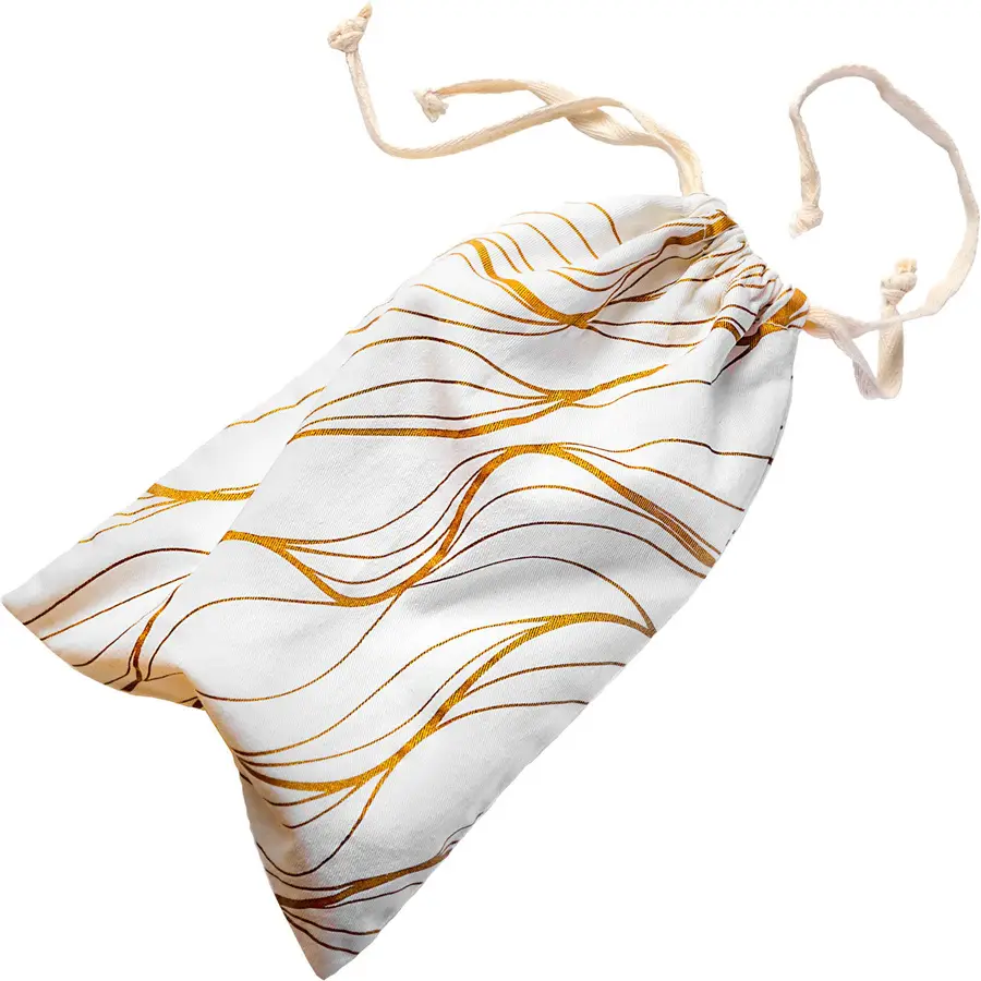 Blush The Collection cotton toy storage bag in Embrace print.
