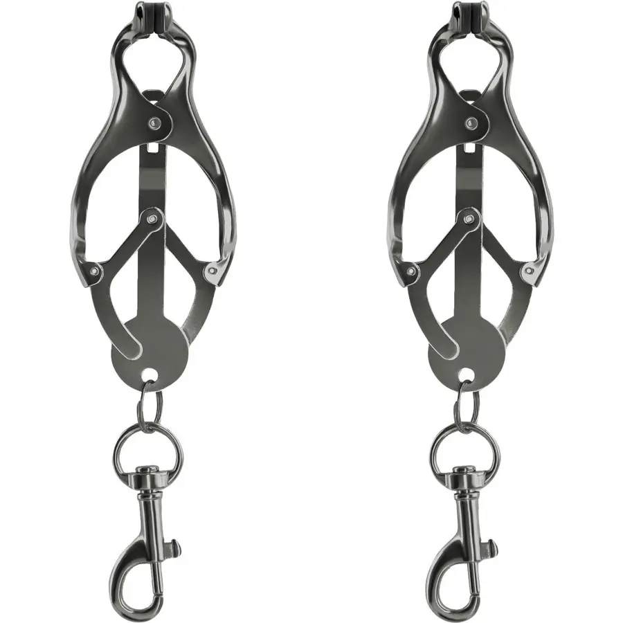 Bound C3 Butterfly Nipple Clamps by NS Novelties in gunmetal.
