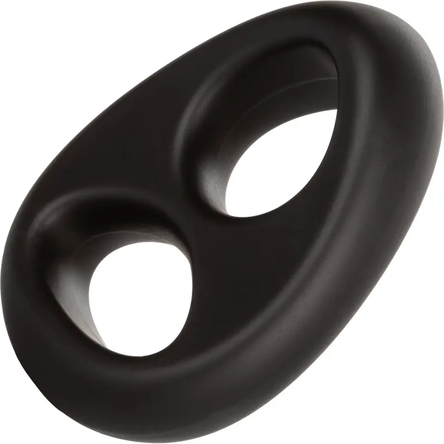 CalExotics Ultra-Soft Dual Ring silicone cock ring.