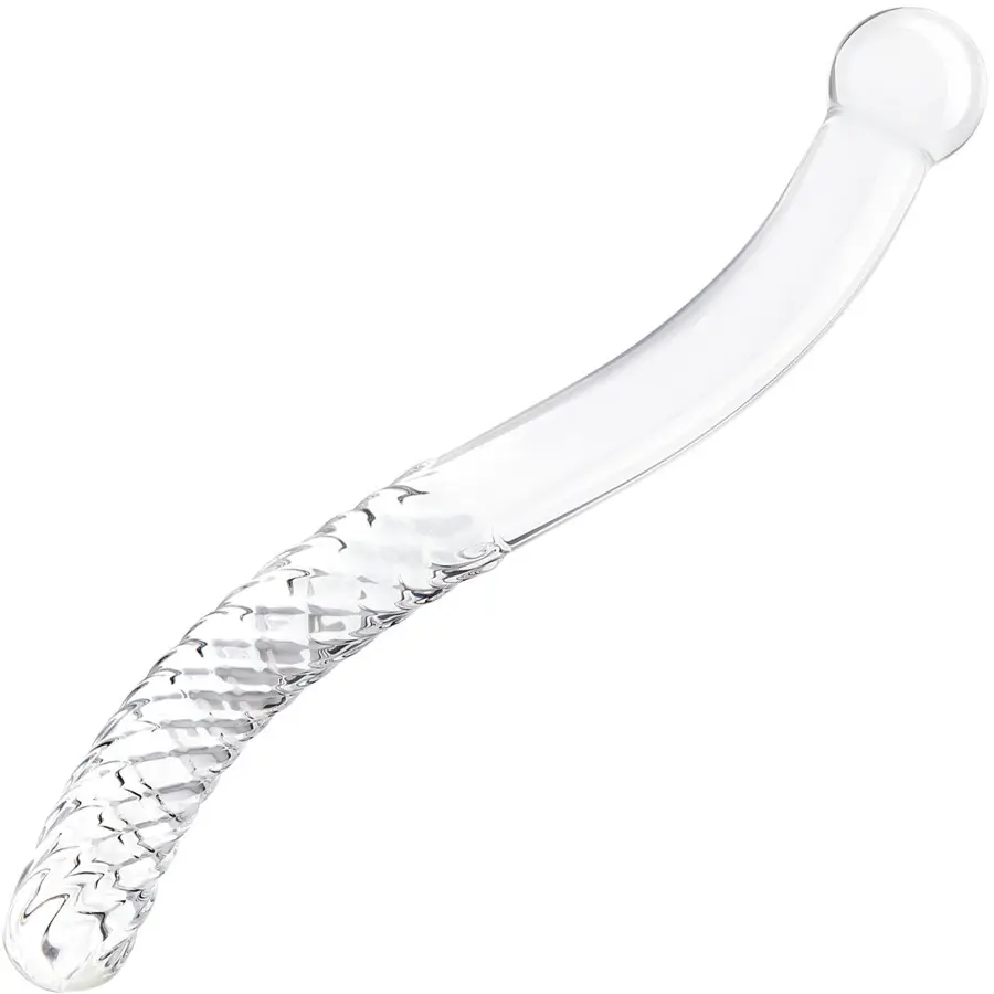 Gläs 11-inch glass pelvic wand double-ended dildo.