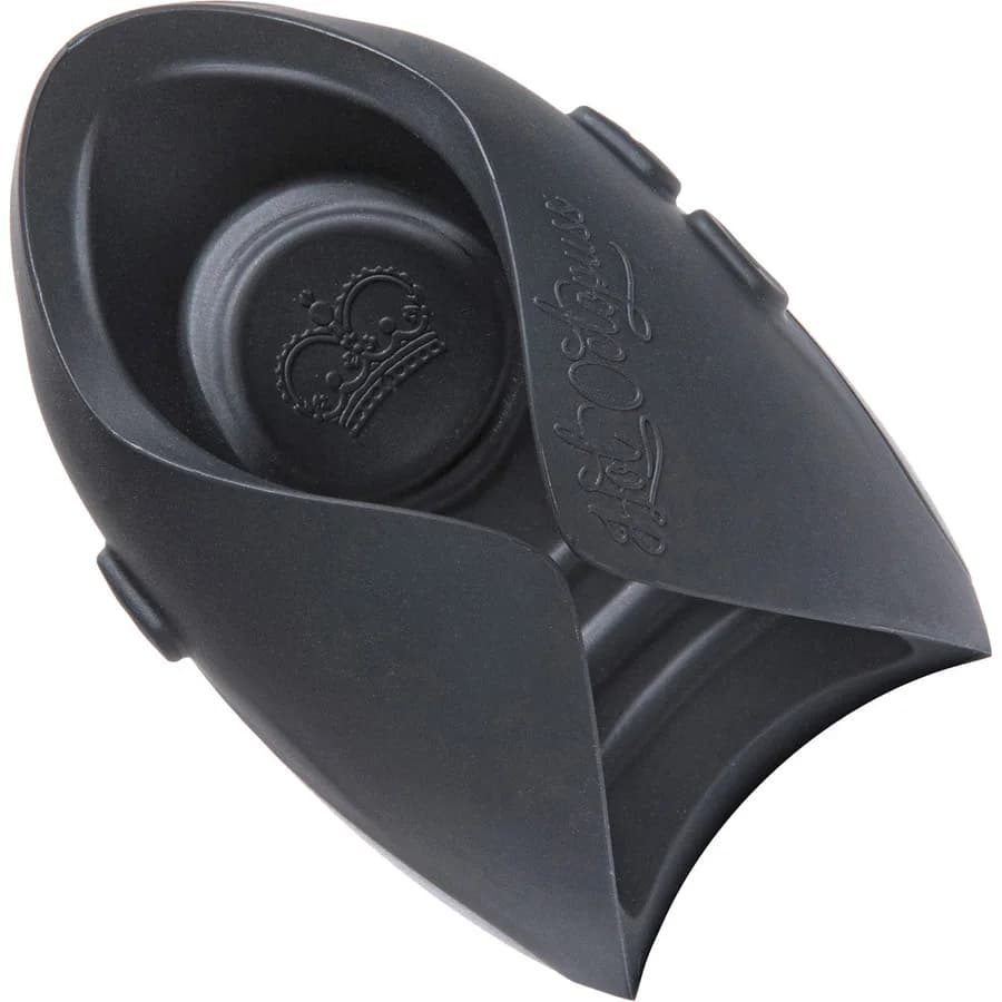 Hot Octopuss Pulse Solo Essential guybrator in black with an open oscillating plate.