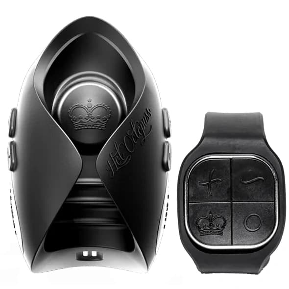 Hot Octopuss Pulse Solo Lux oscillating male vibrator with wireless wrist remote.