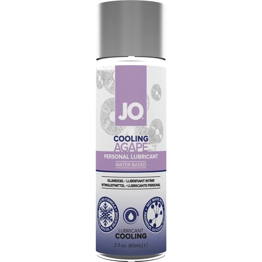 JO Agapé Cooling water-based personal lubricant, 2 fl oz.