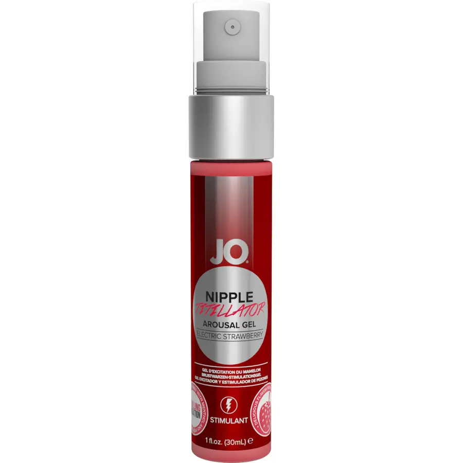 JO Nipple Titillator Arousal Gel Electric Strawberry, 1 oz.