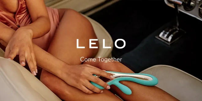 Official LELO Soraya 2 photo. Rabbit vibrator, wide crop from LELO.