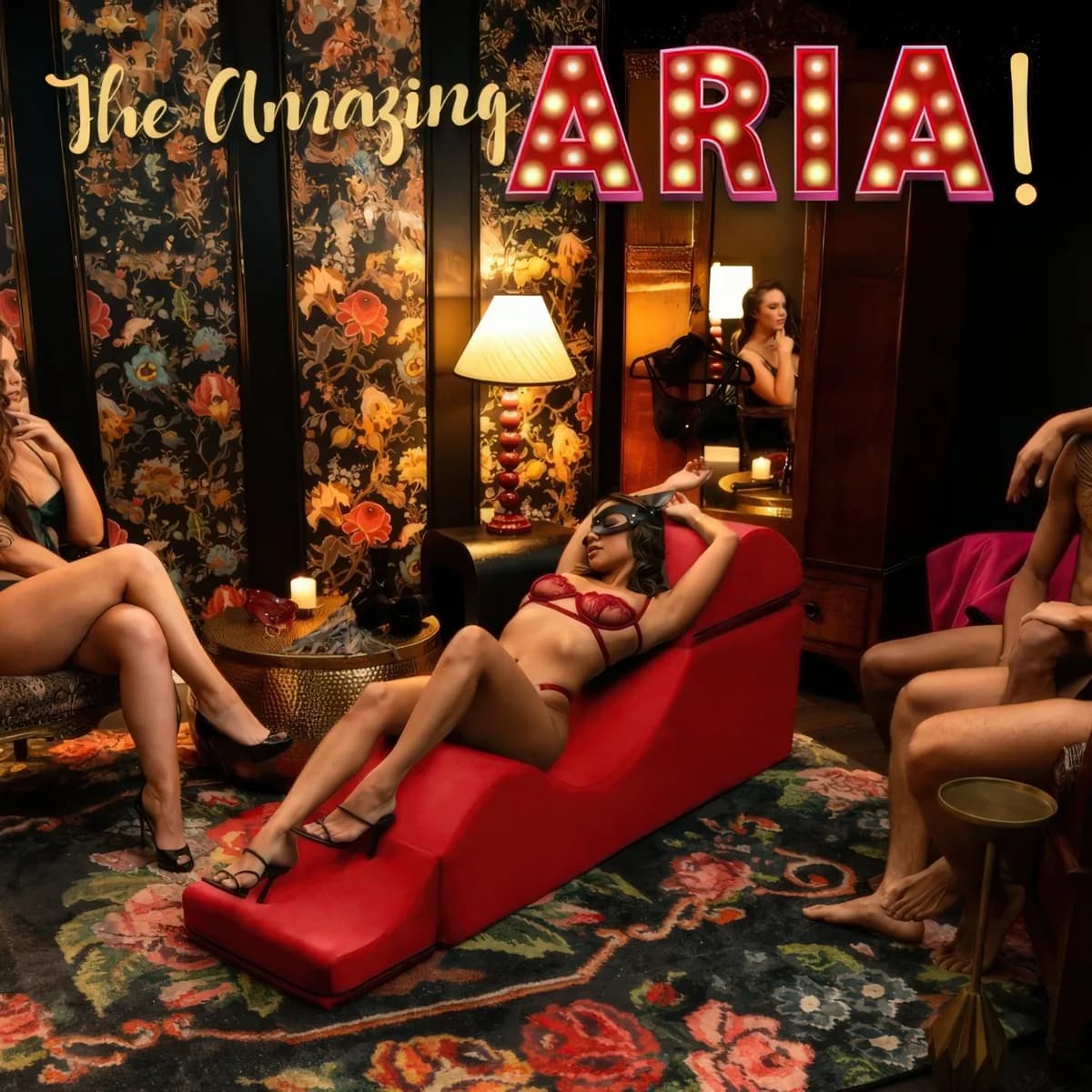 Official Liberator Aria. Convertible velvet chaise that folds into an end-of-bed bench.