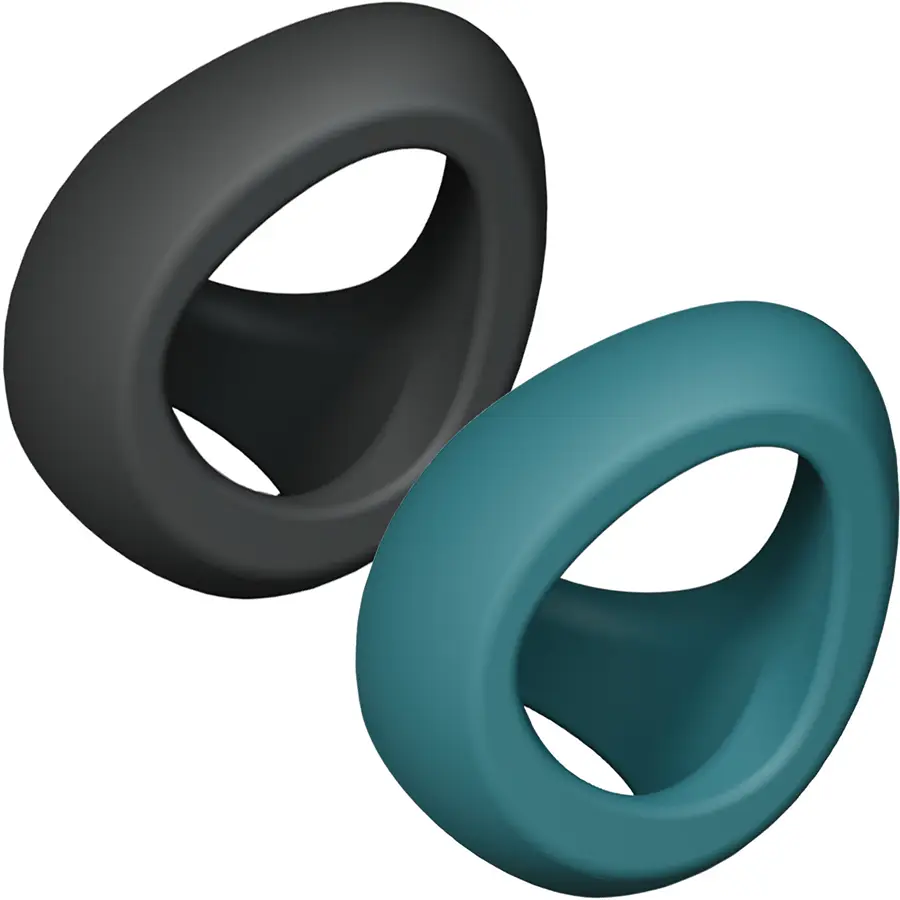 Love to Love Flux Ring double silicone cock ring.