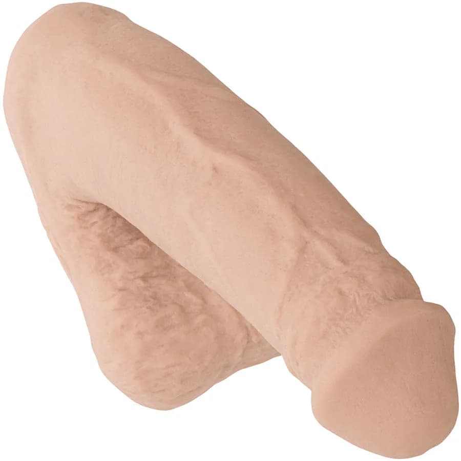 Doc Johnson Pack It Lite packer in vanilla, a smaller soft packer.