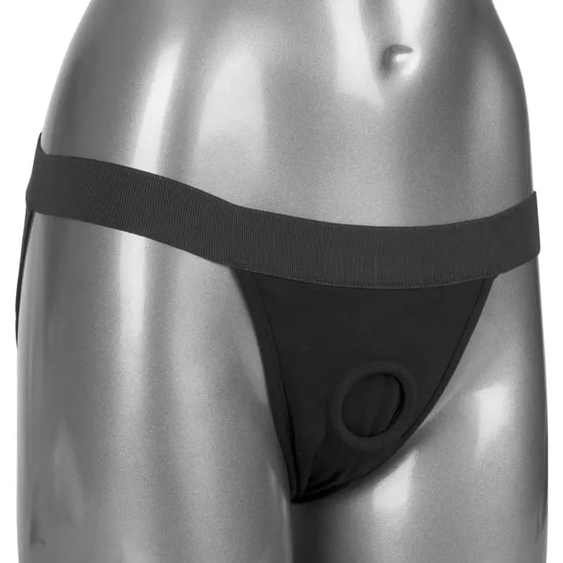 CalExotics Packer Gear black jock strap packing harness.