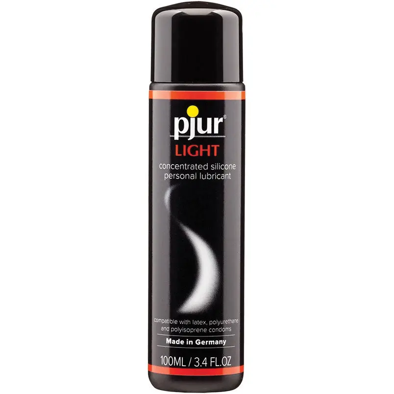 Pjur Light silicone lubricant, 3.4 oz / 100 ml.
