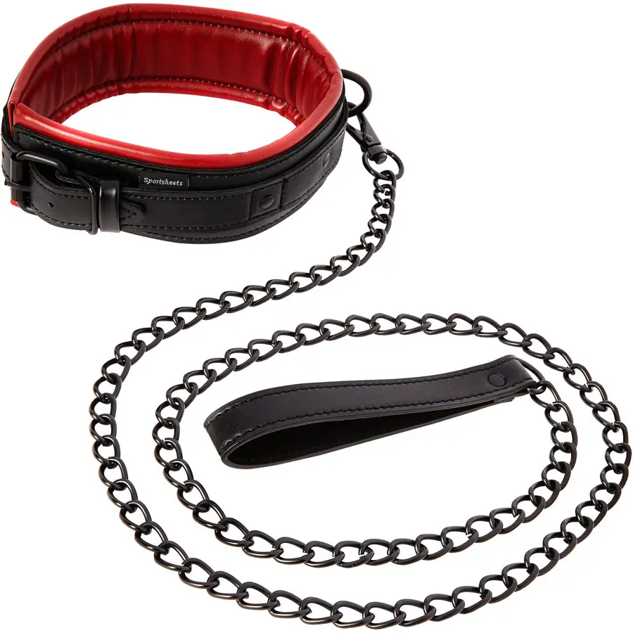 Sportsheets Saffron leash and collar.