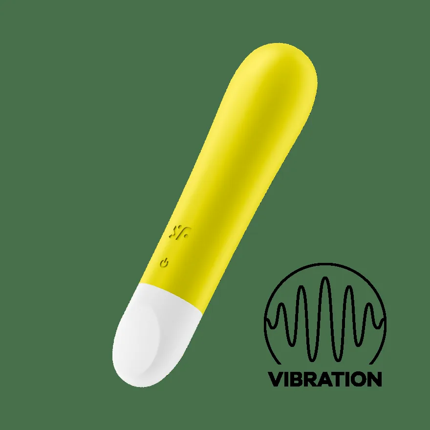 Official Satisfyer Ultra Power Bullet 1. Mini bullet on white.
