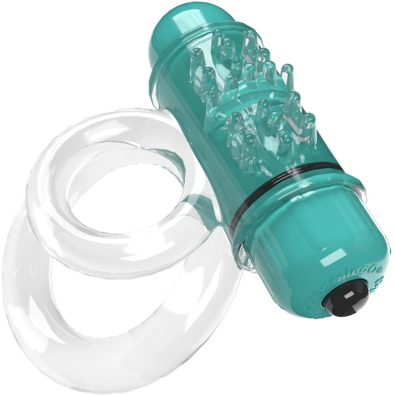 Screaming O 4B DoubleO 6 vibrating double cock ring in kiwi.