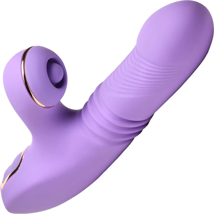 Shegasm Pro-Thrust Max purple thrusting warming rabbit vibrator