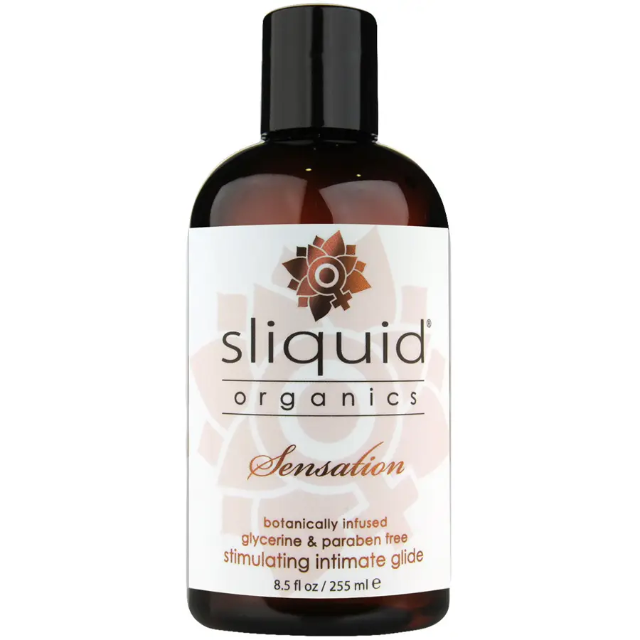 Sliquid Organics Sensation aloe stimulating lubricant, 8.5 fl oz.