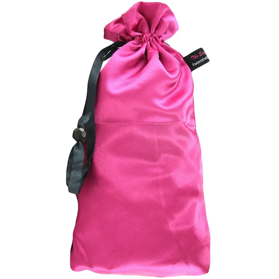 Sugar Sak extra-large antibacterial toy bag in pink.