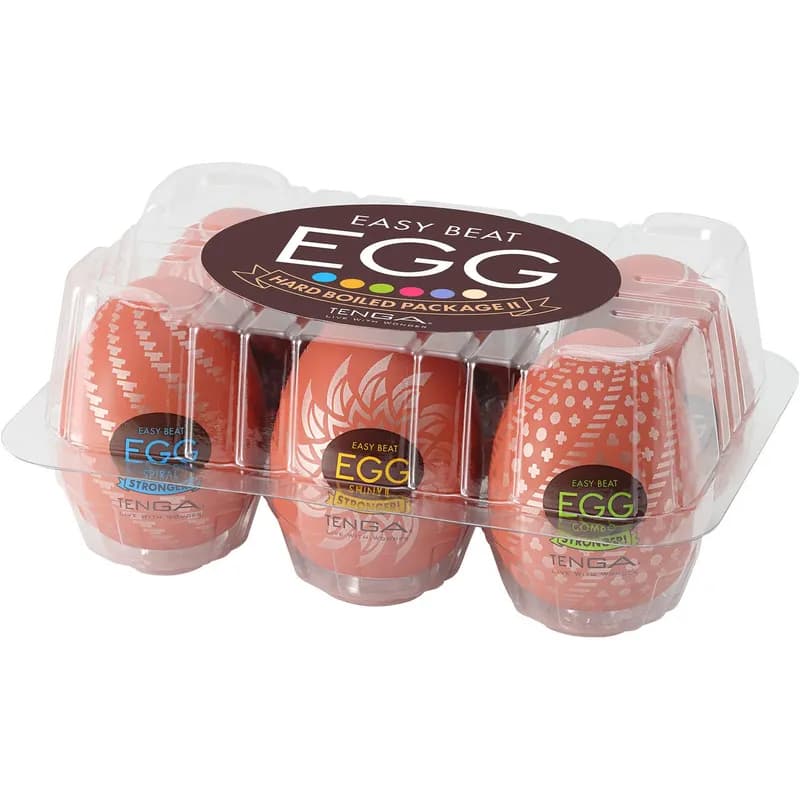 TENGA Egg Hard Boiled Edition II variety six-pack by TENGA.