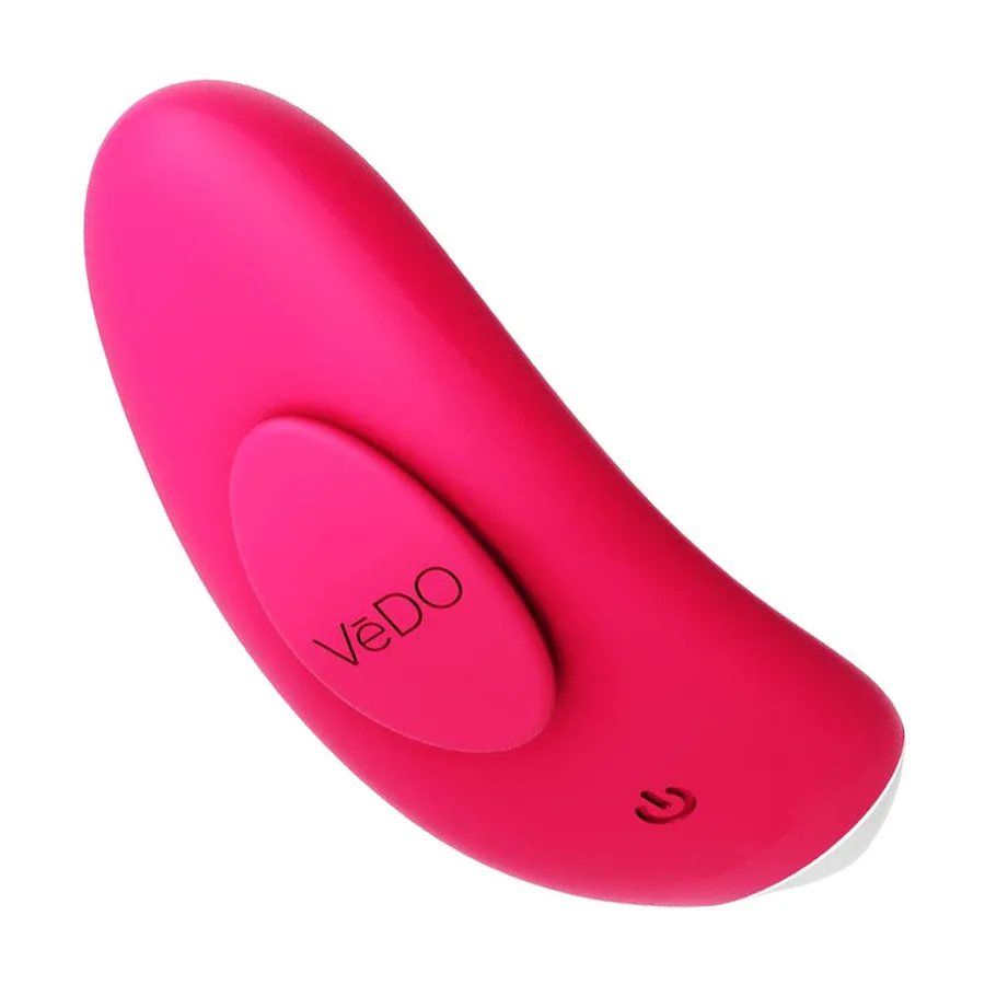 VeDO Niki flexible panty vibrator in pink with a magnet and remote control.