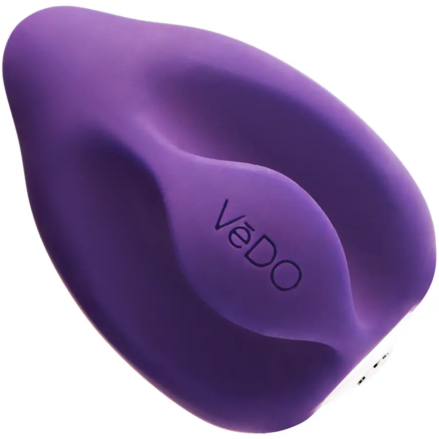 VeDO YUMI rechargeable silicone clitoral finger vibrator in purple.