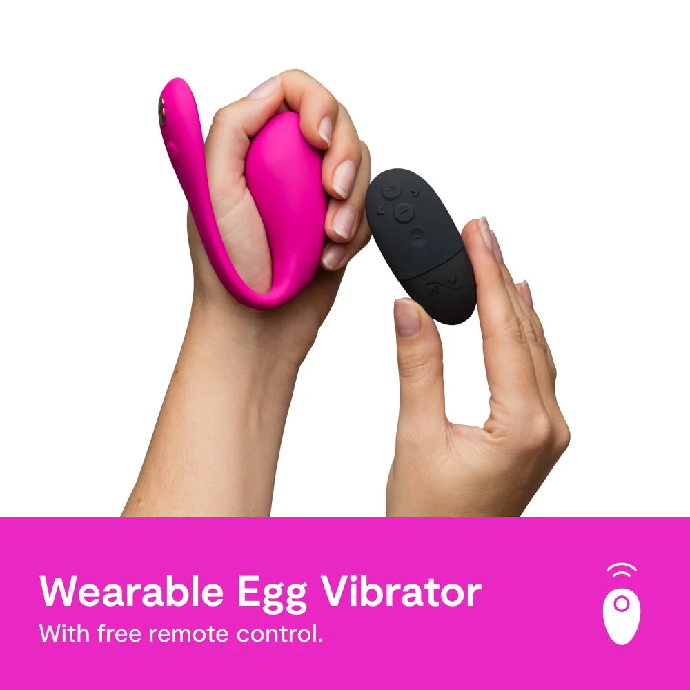 Official We-Vibe Jive 2. Wearable internal vibe on white.