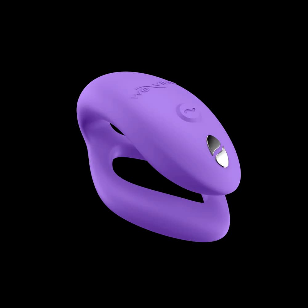 Official We-Vibe Sync O. Couples wearable on white.