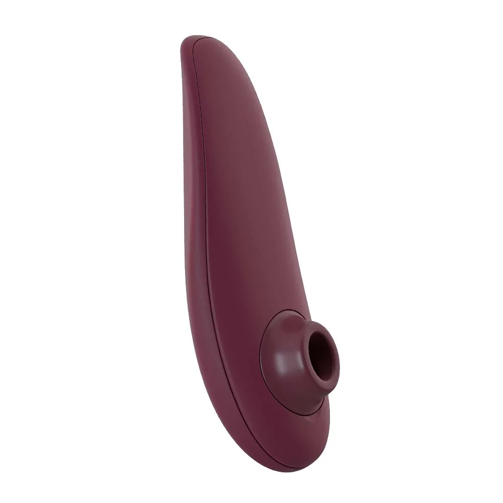 Official Womanizer Classic 2 in Bordeaux. Air-pulse clitoral stimulator on white.