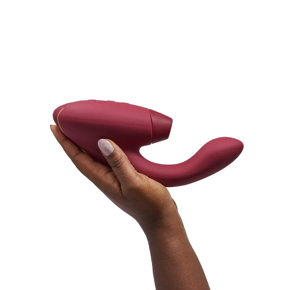 Official Womanizer Duo in Bordeaux. First-generation air-pulse rabbit.