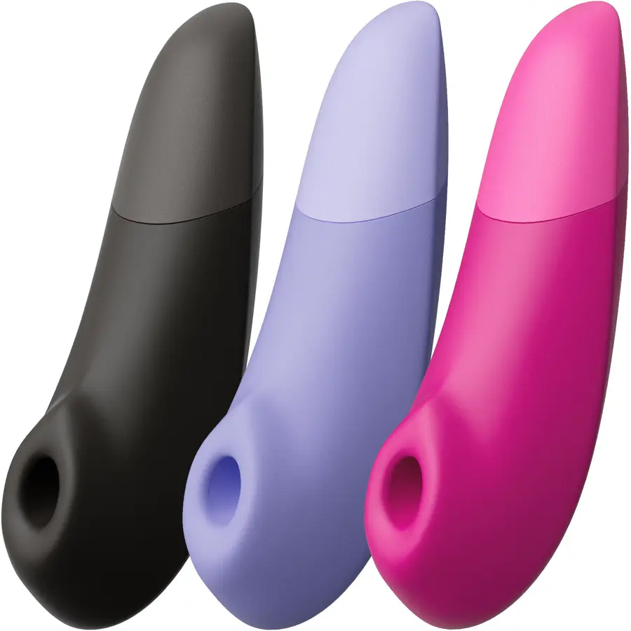 Womanizer Enhance Pleasure Air clitoral stimulator with vibration.
